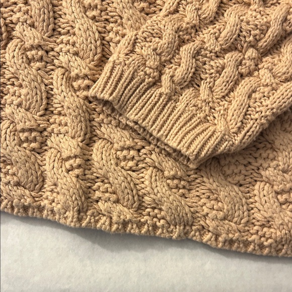 Zara Women Cable Knit Sweater - Tan - Picture 5 of 5